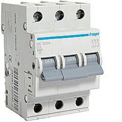 Siguranta Curba C - Disjunctor 3P, 3A, 6kA, C