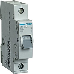 Siguranta Curba C - Disjunctor 40A, 1P, 6kA, C