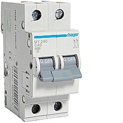 Sigurante automate - Disjunctor 40A, 2P, 4,5kA, C