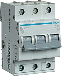 Sigurante automate - Disjunctor 40A, 3P, 6kA, B