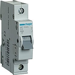 Siguranta Curba C - Disjunctor 4A, 1P, 6kA, C