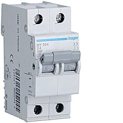 Sigurante automate - Disjunctor 4A, 2P, 4,5kA, C