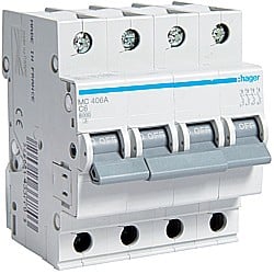 Siguranta Curba C - Disjunctor 4P, 5A, 6kA, C