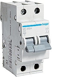 Siguranta Curba C - Disjunctor 5A, 2P, 6kA, C