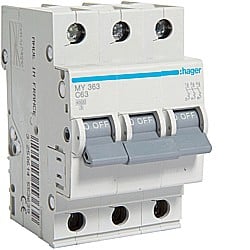 Siguranta Curba C - Disjunctor 63A, 3P, 4,5kA, C