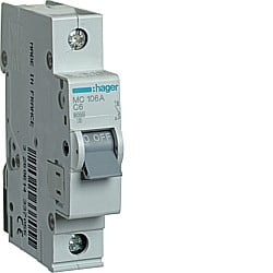 Siguranta Curba C - Disjunctor 6A, 1P, 6kA, C