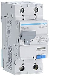 Disjunctor diferential 25A, 1P+N, 6kA, B