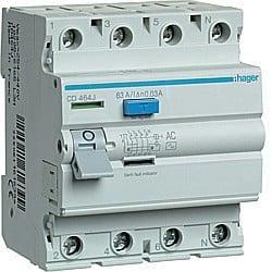 Disjunctor diferential 63A, 4P, 6kA