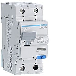 Disjunctor diferențial P+N 32A-30mA, C, 6kA, tip A