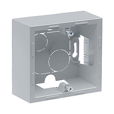 Prize si intrerupatoare - Doza montaj aparent 1 post, alu Legrand New Suno