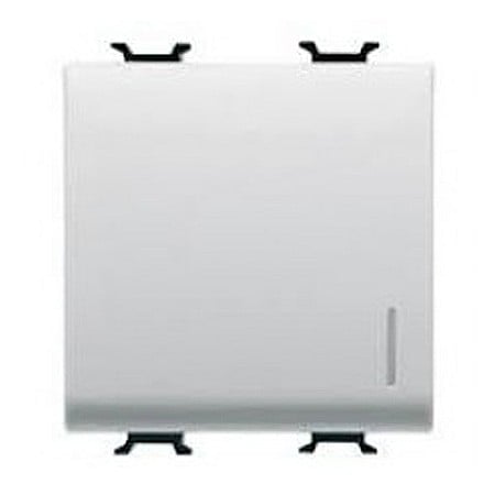 Gewiss Chorus - GW10072 Intrerupator cap scara iluminabil 2P 16AX 2 module CH/Alb