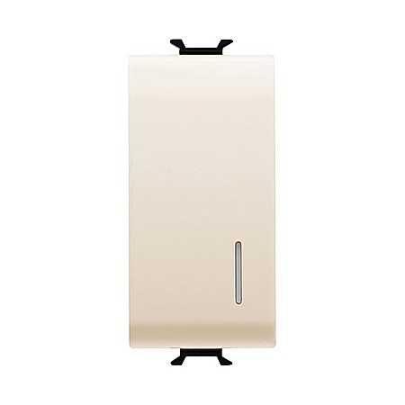 Gewiss Chorus - GW11002 Intrerupator iluminabil 1P 16AX 1 modul CH/Ivoar