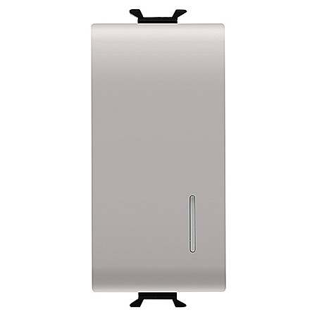 Gewiss Chorus - GW13002 Intrerupator iluminabil 1P 16AX CH/Bej Satin