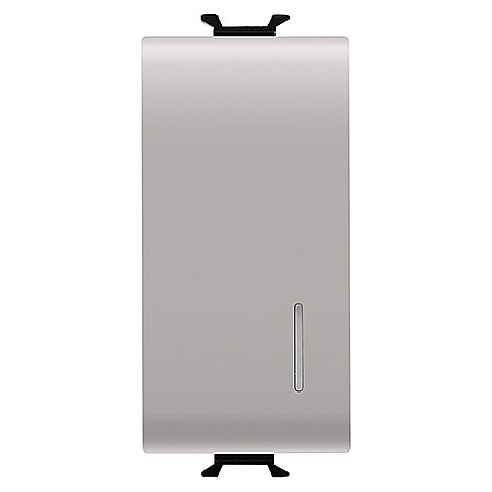 Gewiss Chorus - GW13092 Intrerupator cap cruce iluminabil 1P 16AX 1 modul CH/Bej Satin
