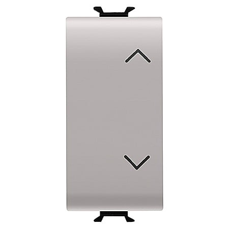Gewiss Chorus - GW13140 Buton cu revenire UP/DOWN 1P ND+ND 10A 1 modul CH/Bej Satin