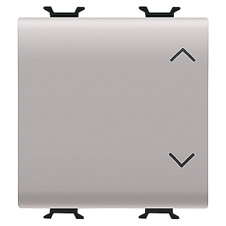 Gewiss Chorus - GW13123 Intrerupator 3 pozitii Up/Down 1P 10A 2 module CH/Bej Satin