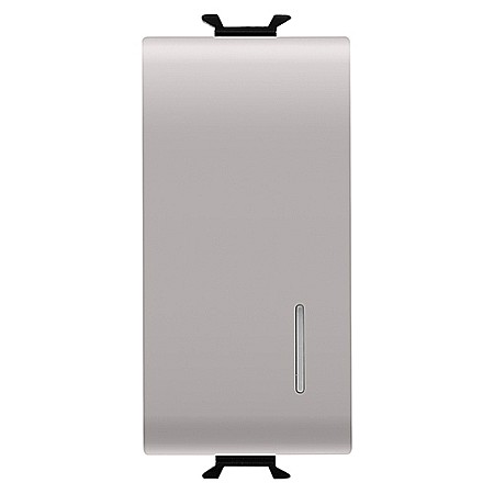 Gewiss Chorus - GW13132 Buton cu revenire iluminabil 1P ND 16A 1 modul CH/Bej Satin