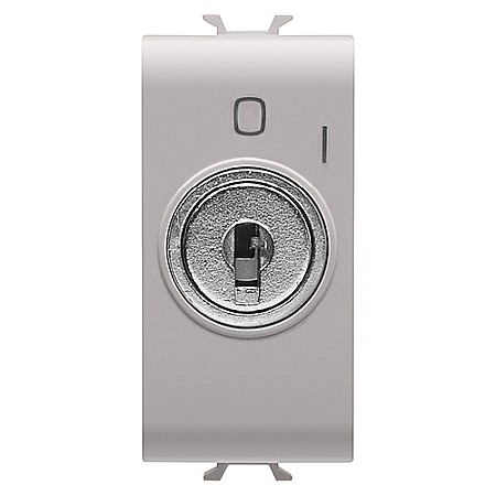 Gewiss Chorus - GW13145 Intrerupator cu cheie 2P 10A CH/Bej Satin