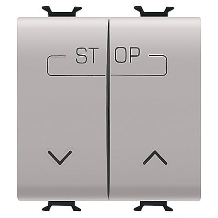 Gewiss Chorus - GW13160F Buton pentru comanda combinata 1P ND 16A 2 module CH/Bej Satin