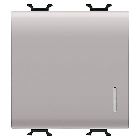 Gewiss Chorus - GW13172 Buton cu revenire 1P NO 16A 2 module CH/Bej Satin