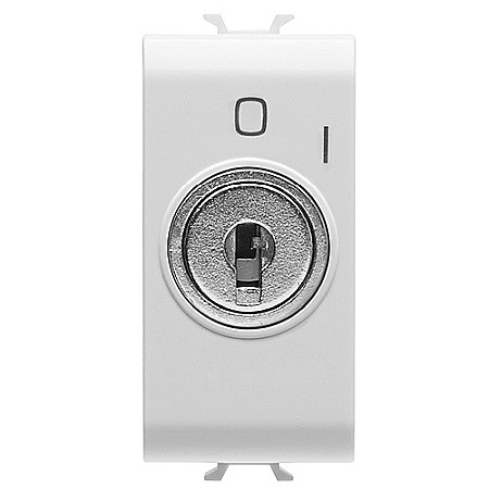 Gewiss Chorus - GW15145 Intrerupator cu cheie 2P 10A CH/Alb Satin
