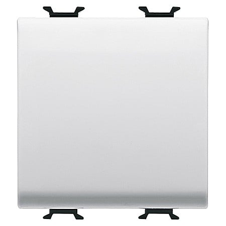 Gewiss Chorus - GW15171 Buton cu revenire 1P ND 16A 2 module CH/Alb Satin