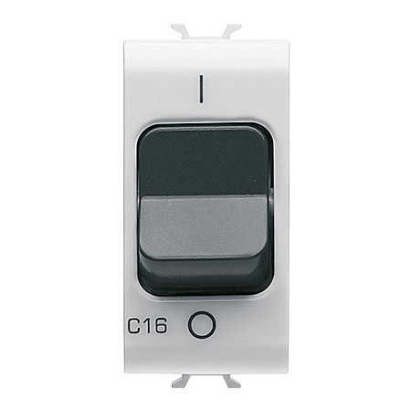 Gewiss Chorus - GW15468 Intrerupator 1P+N C16 3KA 230V AC 1 modul CH/Alb Satin