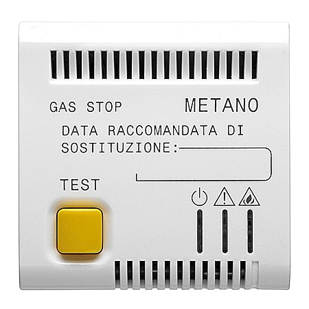 Gewiss Chorus - GW15712 Detector de gaz 12V AC/DC 2 module CH/Alb Satin