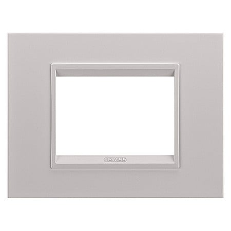 Gewiss - GW16203XL Rama Lux monocrom 3 module CH/Bej Satin