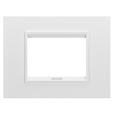 Gewiss - GW16203XW Rama Lux monocrom 3 module CH/Alb Satin