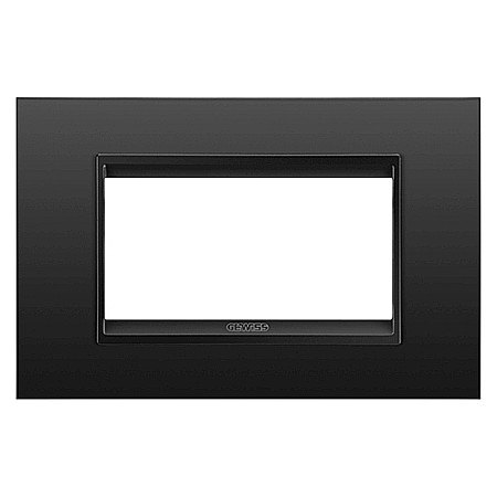 Gewiss Chorus - GW16204XM Rama Lux monocrom 4 module CH/Negru Satin