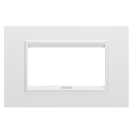 Gewiss Chorus - GW16204XW Rama Lux monocrom 4 module CH/Alb Satin