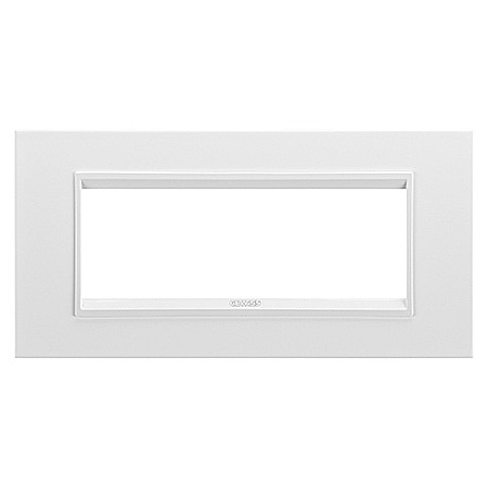 Gewiss Chorus - GW16206XW Rama Lux monocrom 6 module CH/Alb Satin