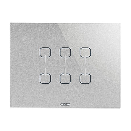 Gewiss Chorus - GW16966CT Rama Ice Touch KNX 6 module CH/Titan