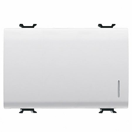 Gewiss Chorus - Intrerupator cap scara iluminabil 1P 16AX 3 module CH/Alb