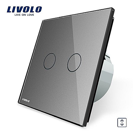 Livolo - Întrerupător draperie gri