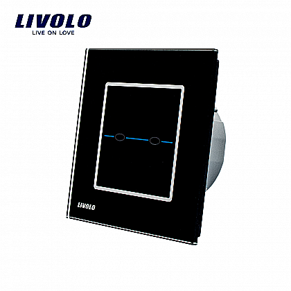 Intrerupatoare tactile - Intrerupator dublu, seria R negru