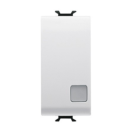 Gewiss Chorus - Intrerupator iluminabil 1P 16AX 1 modul CH/Alb