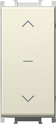 TEM - GAMA MODUL - Intrerupator jaluzele TEM Crem 16A, 1m