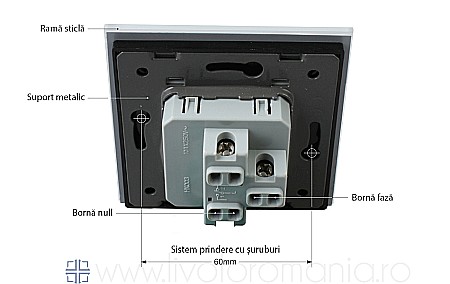 Întrerupător mecanic simplu alb [7]