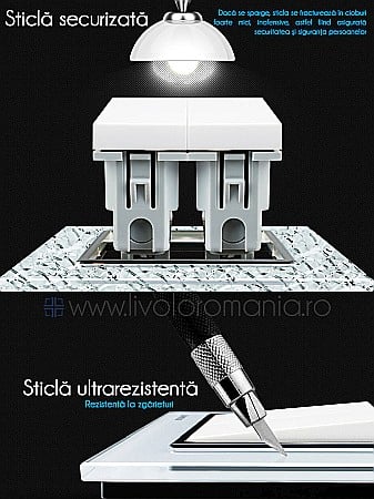 Întrerupător mecanic simplu, cap scară / cruce negru [3]