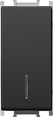 TEM - GAMA MODUL - Intrerupator Simplu cu LED TEM 1M 16A IP20 Negru
