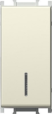 TEM - GAMA MODUL - Intrerupator Simplu cu LED TEM 1M TEM 16A IP20 Crem