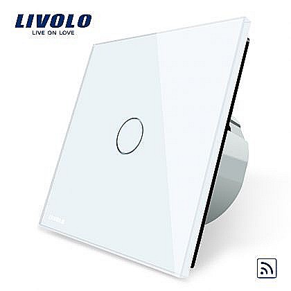 Livolo - Întrerupător simplu, wireless alb