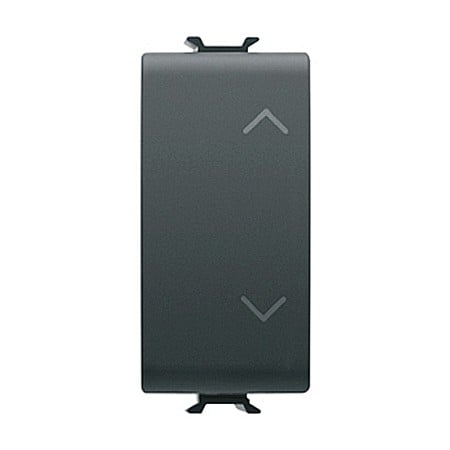 Gewiss Chorus - Intrerupator Up/Down 1P 10AX 1 modul CH/Negru Satin