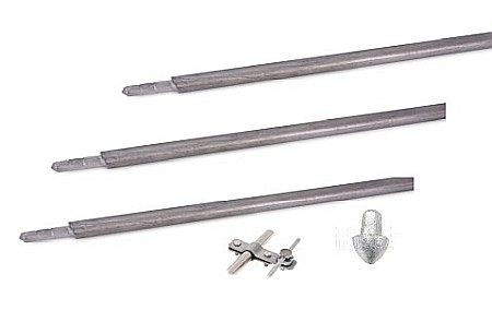 Accesorii electrice - Kit impamantare fara sapaturi cu electrozi in adancime 4.5M, panouri fotovoltaice/solare