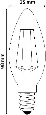 LED Filament Lumanare [1]