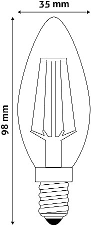 LED Filament Lumanare High Lumen [1]