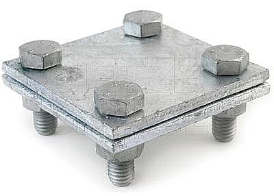 Accesorii priza de pamant - Legatura cruce plana pentru platbanda max. 40x4