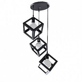 Lustre - LUSTRA 3 PENDULE CUB E27